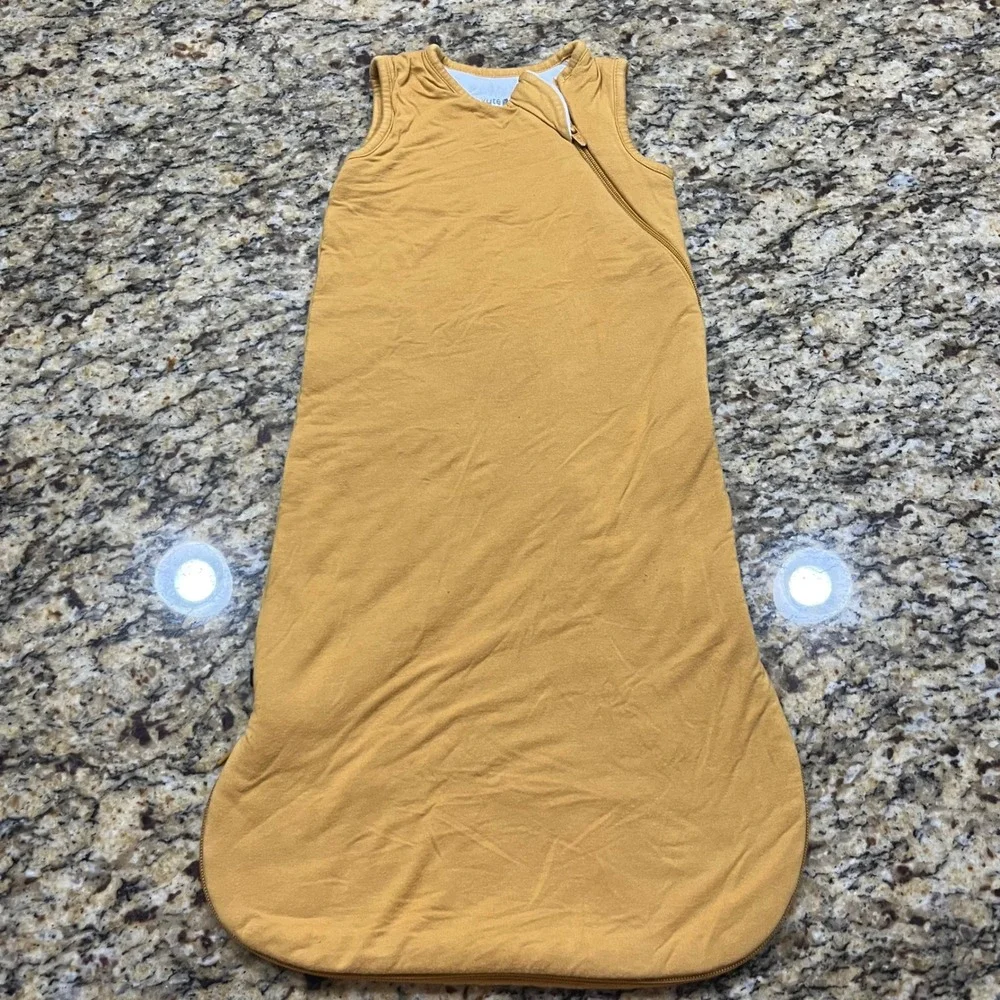 Kyte Baby Bamboo Sleep Bag Marigold Yellow 1.0 TOG Size Small Wearable Blanket